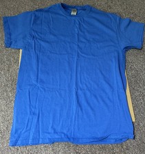 Gildan Heavy Cotton Men's Blue Short Sleeve T-Shirt Size m