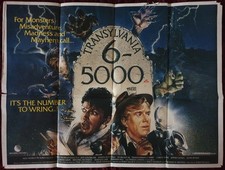 Transylvania 6-5000 1985 Vintage  Original (QUAD) Video Shop Movie Poster
