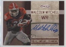 2016 SAGE Auto Red Level Malcolm Mitchell #SA34 Auto 0af