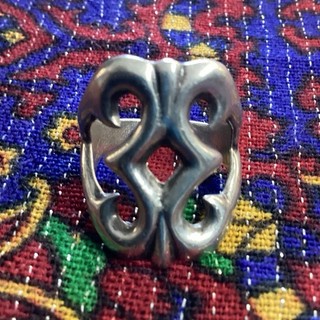 Navajo Old Vintage Sandcast Sterling Silver Native American Ring Size 8 1/2