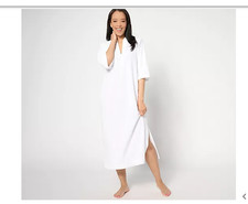 Barefoot Dreams - Cozy Terry Placket Caftan - Sea Salt - L