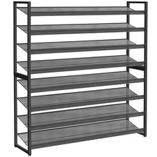 Shoe Rack, Long Shoe Organizer,Max Holds 50 Pairs,8 Tier Metal Shoe Storage S...