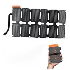 Ultra-Portable Solar Panel Charger with Quick Charge, USB-A  USB-C  DC 36W