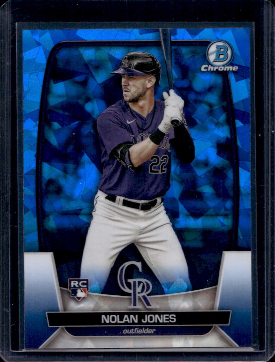 Nolan Jones 2023 Bowman Chrome Sapphire #4 Rookie