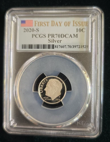 2020-S SILVER PROOF PCGS PR70DCAM ROOSEVELT DIME .999 FINE SILVER!