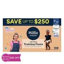 Millie Moon Ms Rachel Disposable Training Pants - Size 3T-4T - 108ct 0.39 per diaper