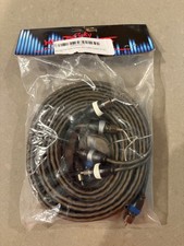 Sky High Car Audio 4 Channel 20 ft RCA Cables Coated 20' OFC Four