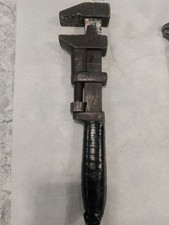 Vintage Monkey Wrech Measures 12 Inches Long.  Handle Is Taped.