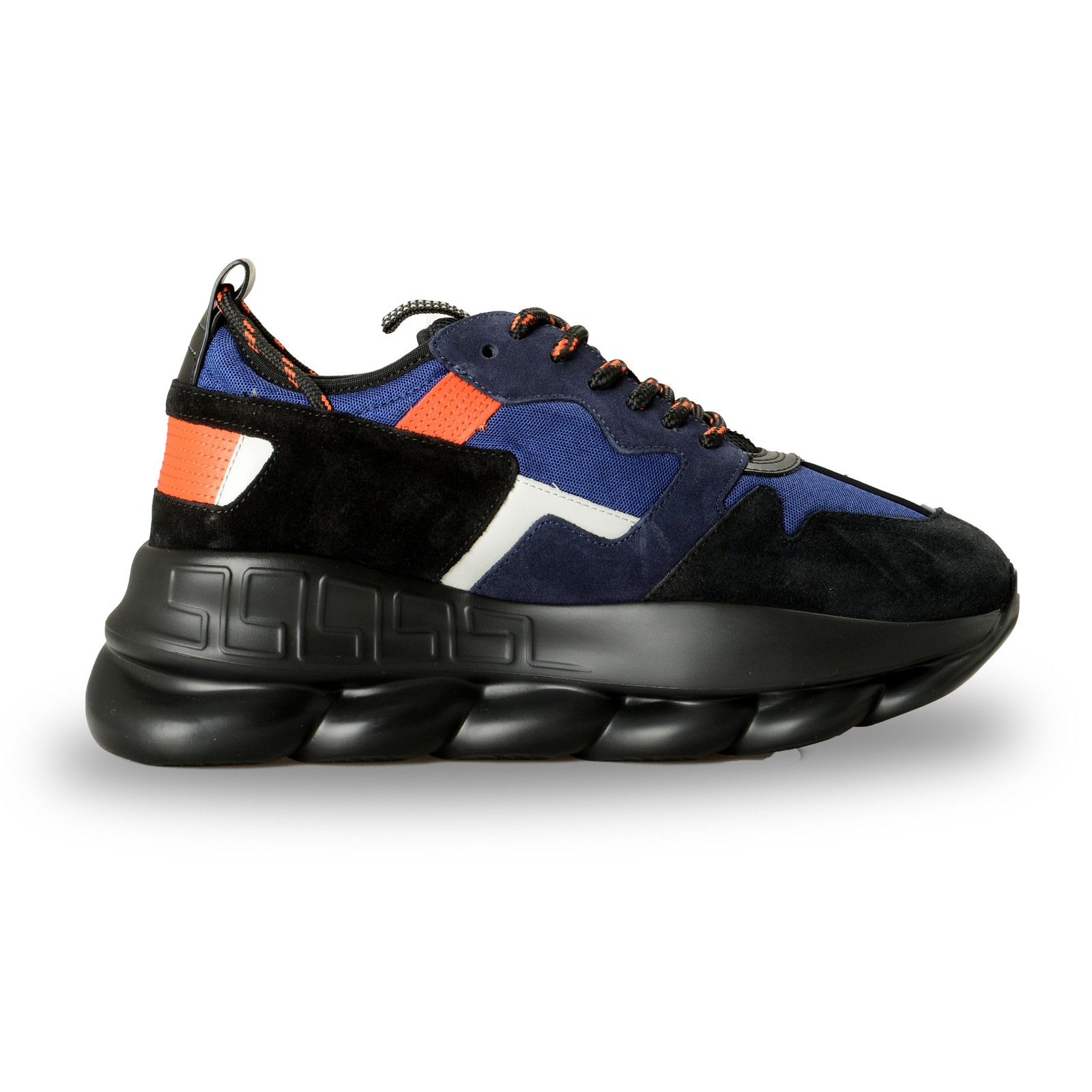 Versace Men's Suede & Leather "Chain Reaction" Sneakers Shoes US 11 IT 44 image 4