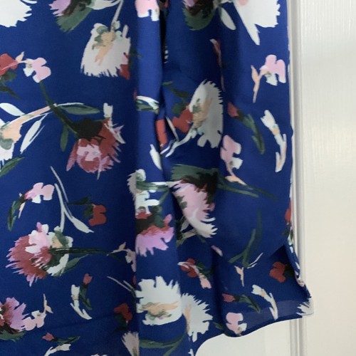 APT.9 BLUSE GRÖSSE 3X BLAU BUNT GEBLÜMT ÄRMEL 3/4 DAMEN BLUSE. NEU MIT ETIKETT - Bild 6 von 12