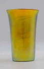 Pair Of Steuben Gold Aurene Art Glass Tumblers
