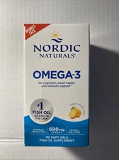 Nordic Naturals Lemon Omega-3 - Aids Cognition, Heart Health, and Immune, 90 Ct