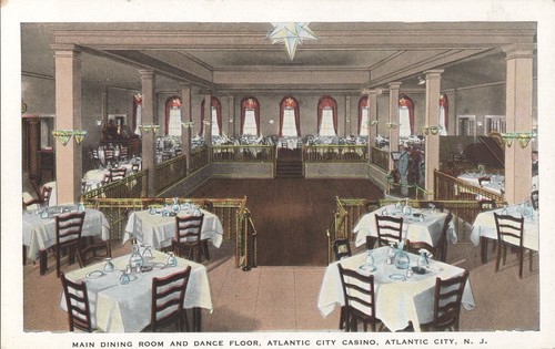 Atlantic City NJ Atlantic City Casino Dining - Main Dining Room and Dance Floor
