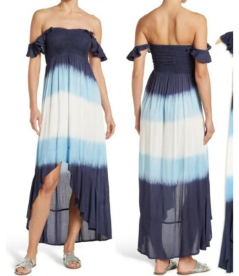 boho me tie dye maxi dress Hippie Boho Maxi Flowy Tie Dye Dress Mauve / Regular main image 1