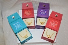 U PICK Necklace Birthstone JANUARY February BUTTERFLY 16" Chain Girl GIFT