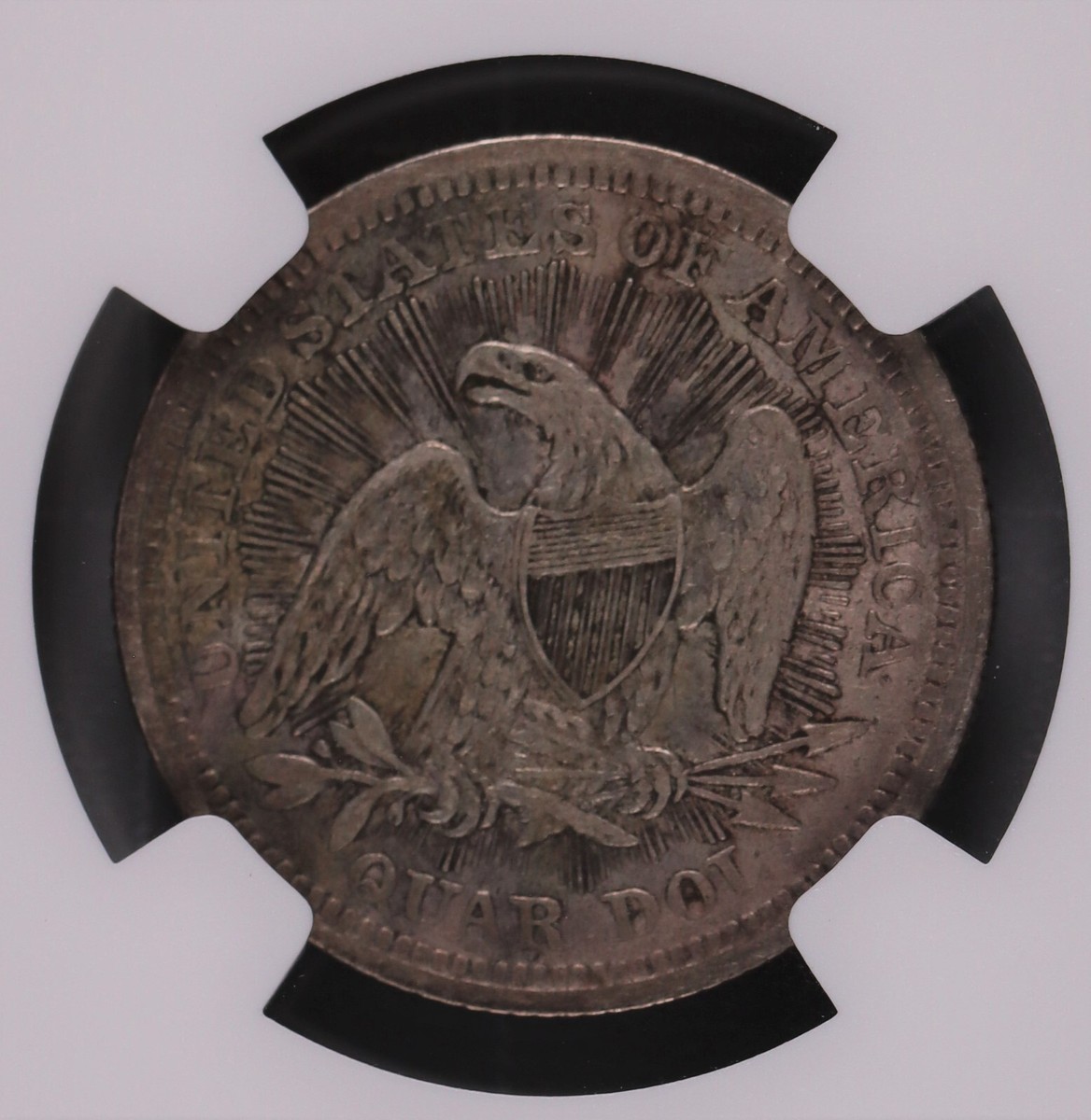 1853 Seated Liberty Silver Quarter Arrows & Rays NGC XF-40
