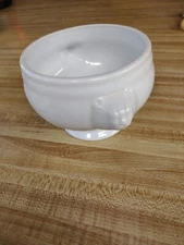 Bistro By Over And Back Lions Head White Porcelain Soup Salad Bowl