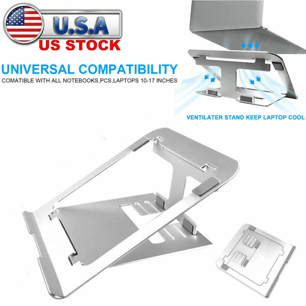 Aluminum Laptop Stand Holder for 10-17 Inch Notebooks & Tablets