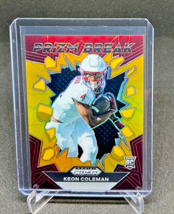 2024 Prizm Draft Picks Prizm Break KEON COLEMAN RC Gold Prizm 06/10 Bills