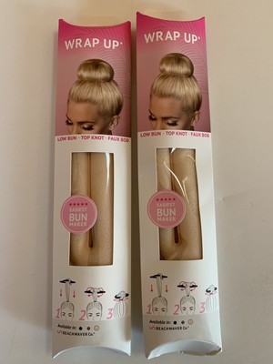 Beachwaver Co Wrap Up Blonde Low Bun Top Knot Faux Bob Hair Tool Set Of 2 New Ebay
