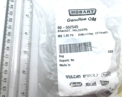 Hobart Holddown Bracket 00-562545 NIP