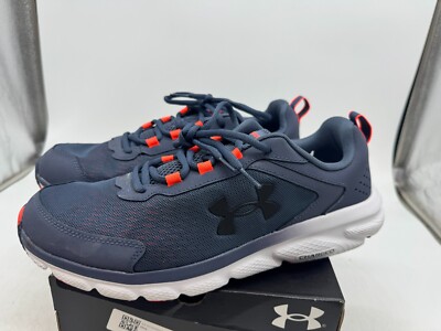 Under Armour Charged Assert 9 Marble Running Sneakers Mens Navy Low Top - 11.5
