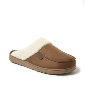 Dearfoams Men’s Chestnut Slip On Cozy Comfort Slipper Memory Foam Size 7/8 NWT