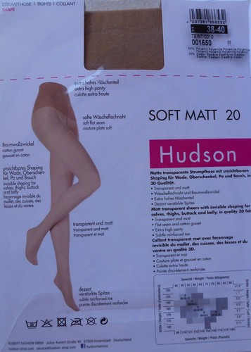 Hudson Morbido Opaco 20den Forma Collant Sottili Trasparente 36-46 Collant - Photo 4/5