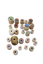 26 Vintage Wooden Spools Wood Spool 92844
