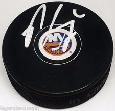 Nick Leddy New York NY Islanders Signed Autographed Signed Logo  Puck LOM COA 