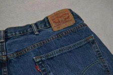 44884-a Levis 550 Jeans Relaxed Fit Blue Cotton Size 42 X 31 Adult Mens