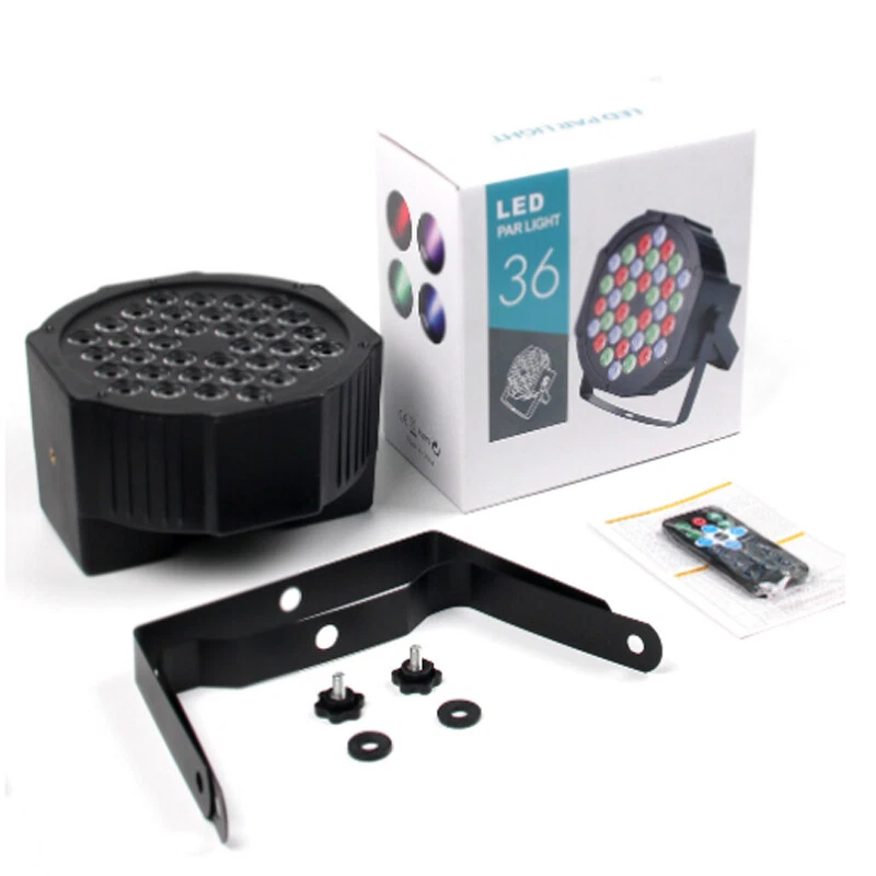 DMX RGB 36 LED Stage light Par Lamp Party Effect lamp DJ with Remote Controller - Image 4 of 4