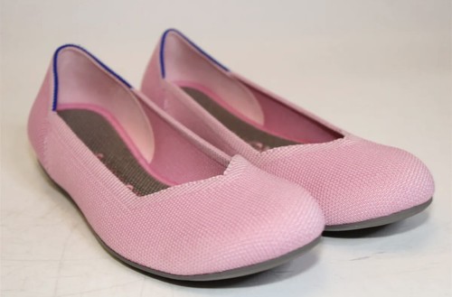 Rothy's The Flat Begonia Pink Knit Fabric Slip On Ballet Flats Womens US 7 - Picture 8 of 11