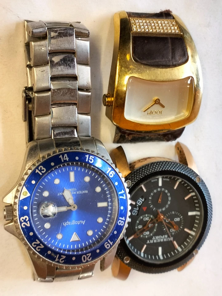 JOOP! QUARTZ 3 PIECE MIX LOTS & 2 OTHER MEN'S & WOMEN'S NOT WORKING PART PURPOSE - Image 3 of 4