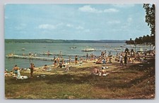 Bathing Miller Bell Tower Beach Chautauqua New York Postcard