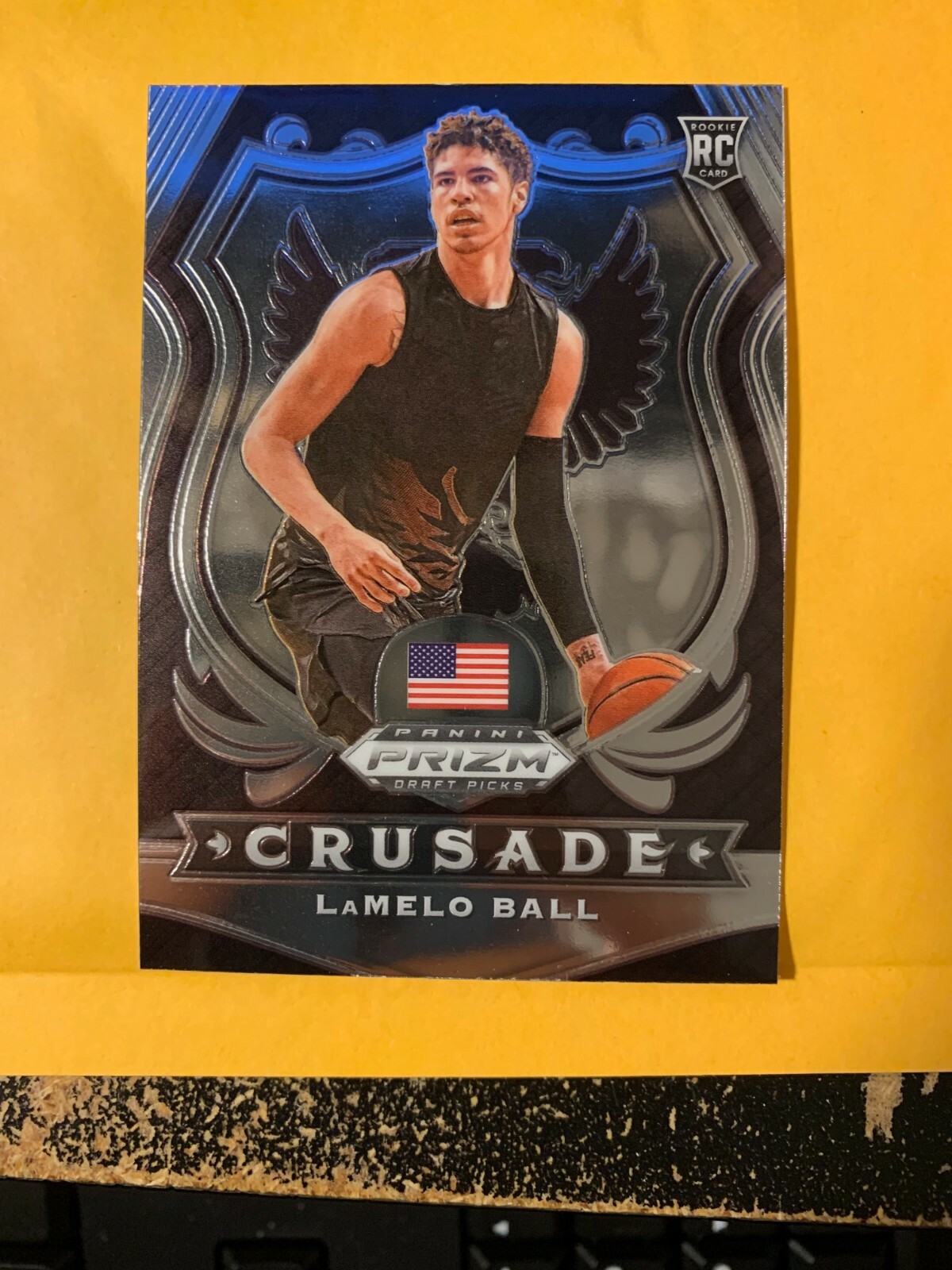 2020-21 PANINI PRIZM DRAFT PICKS LAMELO BALL ROOKIE CARD CRUSADE ~ #83
