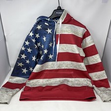 American Flag Vintage Hoodie Fits Large Kids USA 3D Print