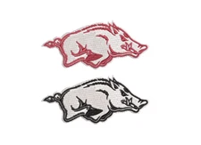 Arkansas University Razorback Patch - College - Iron Or Sew on Patch -Embroidery