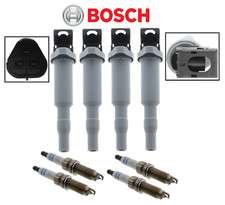 Bosch Oem Ignition Coil Spark Plug Double Platinum 4sets Oem For Bmw 2.0l
