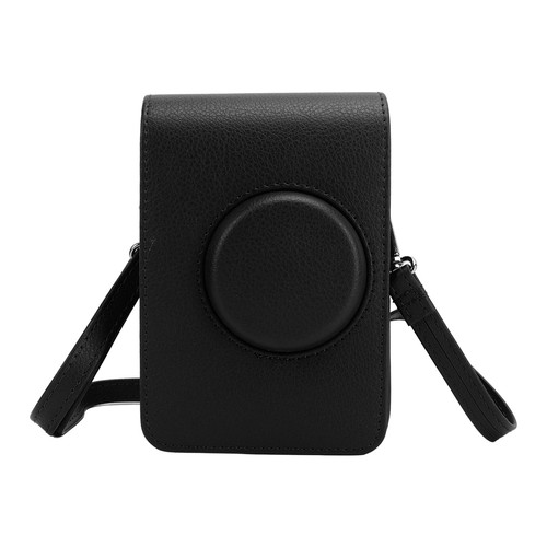 Mini EVO Camera Bag PU Leather with Soft Liner & Detachable Strap Black - Picture 16 of 17