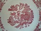 Vintage Hamilton Ross Ming Red Dinnerware C Underglaze 52 Small Plate / Saucer — photo 2