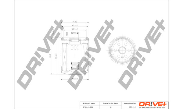 Dr!ve+ DP1110.11.0284 ÖLfilter FüR Mitsubishi, Smart-image