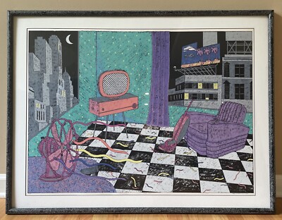 Diana Christensen  Last Night   59/95 Hand Signed Matted Framed 41-1/4 x 31-1/4 