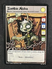 Neopets Zombie Aisha 39/100 The Haunted Woods Neopet Non Holo Rare