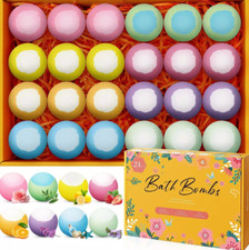 24pcs Organic Natural Essential Oil Bath Bombs Birthday Gift For Women