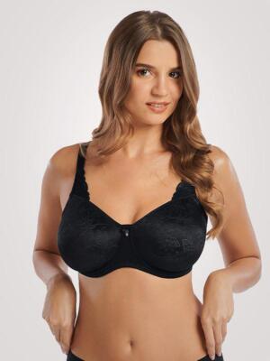 Lisca Underwired Minimizer Bra Jane Black Women Full Coverage Polyamide