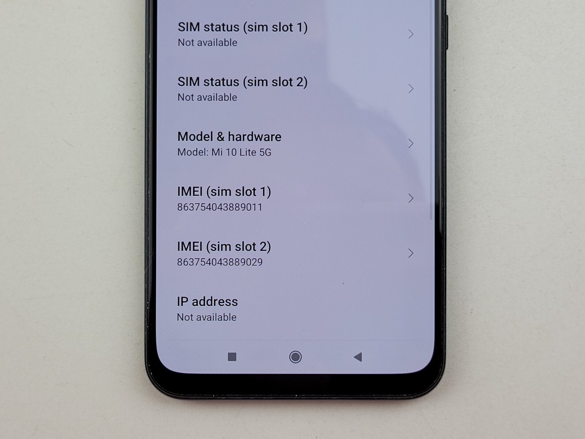Xiaomi Mi 10 Lite 5G (M2002J9G) 64GB (GSM Unlocked) Dual SIM