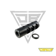 Steel 11/16x24 TPI Thread Competition Muzzle Brake For 458/450