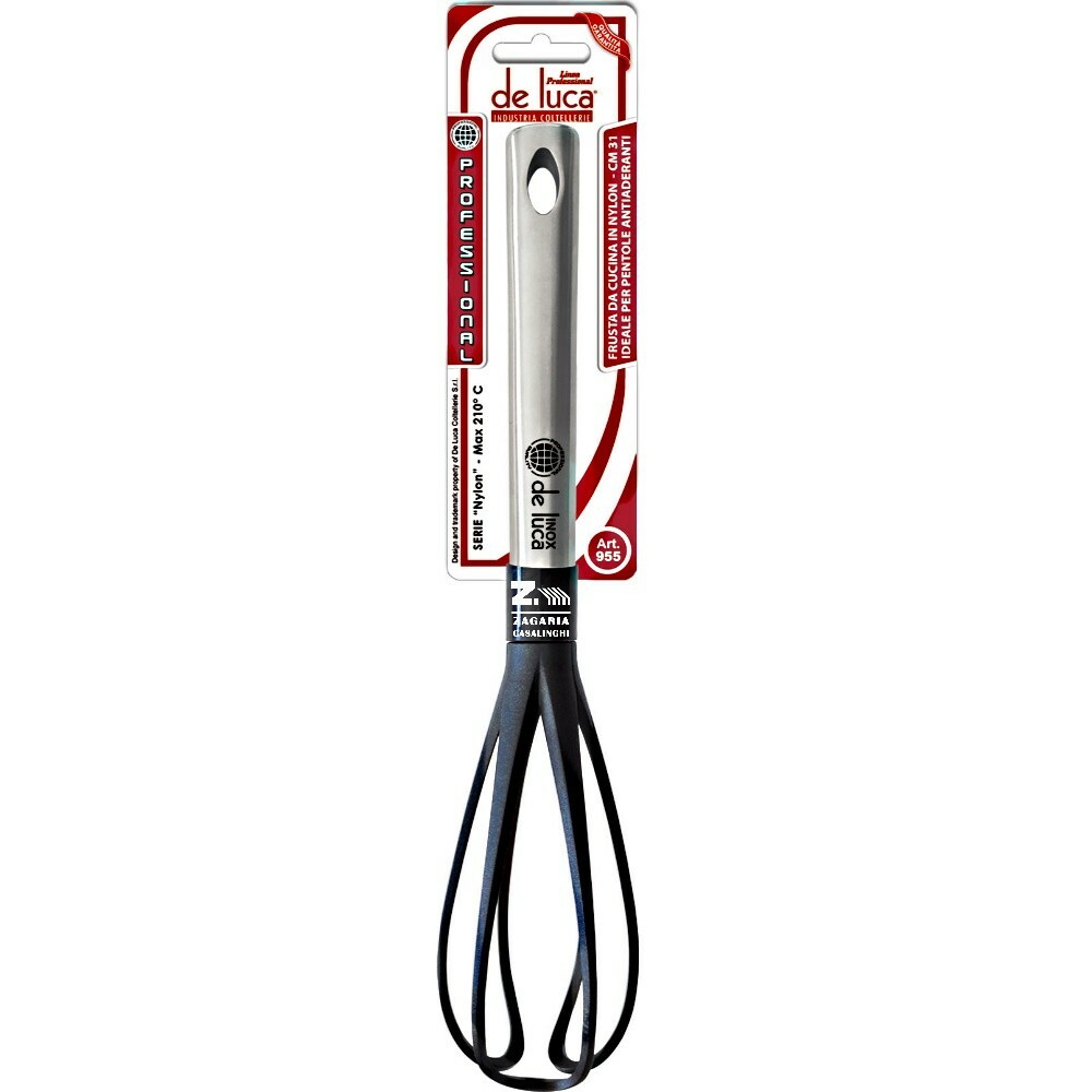 FRUSTA DA CUCINA CM 31 MANICO IN ACCIAIO FRUSTA IN NYLON LINEA PROFESSIONAL