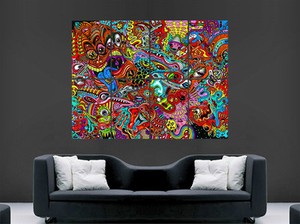 Trippy Poster Print Psychedelic Picture Giant Wall Art Giant Print Image Large Ebay